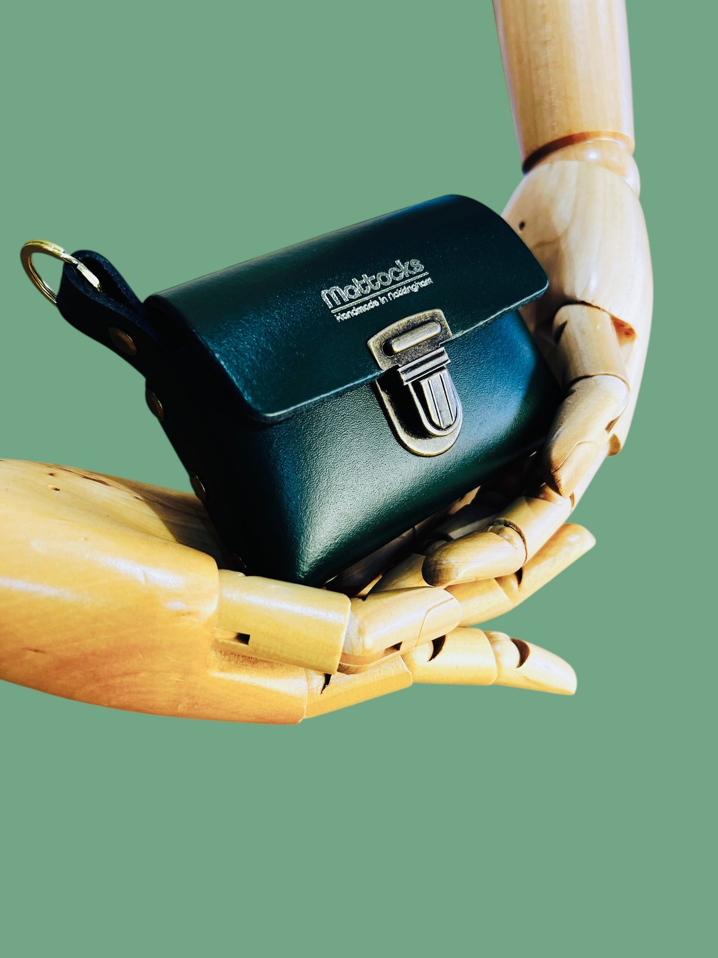 Card Case Leather Craft Kit (Racing Green)