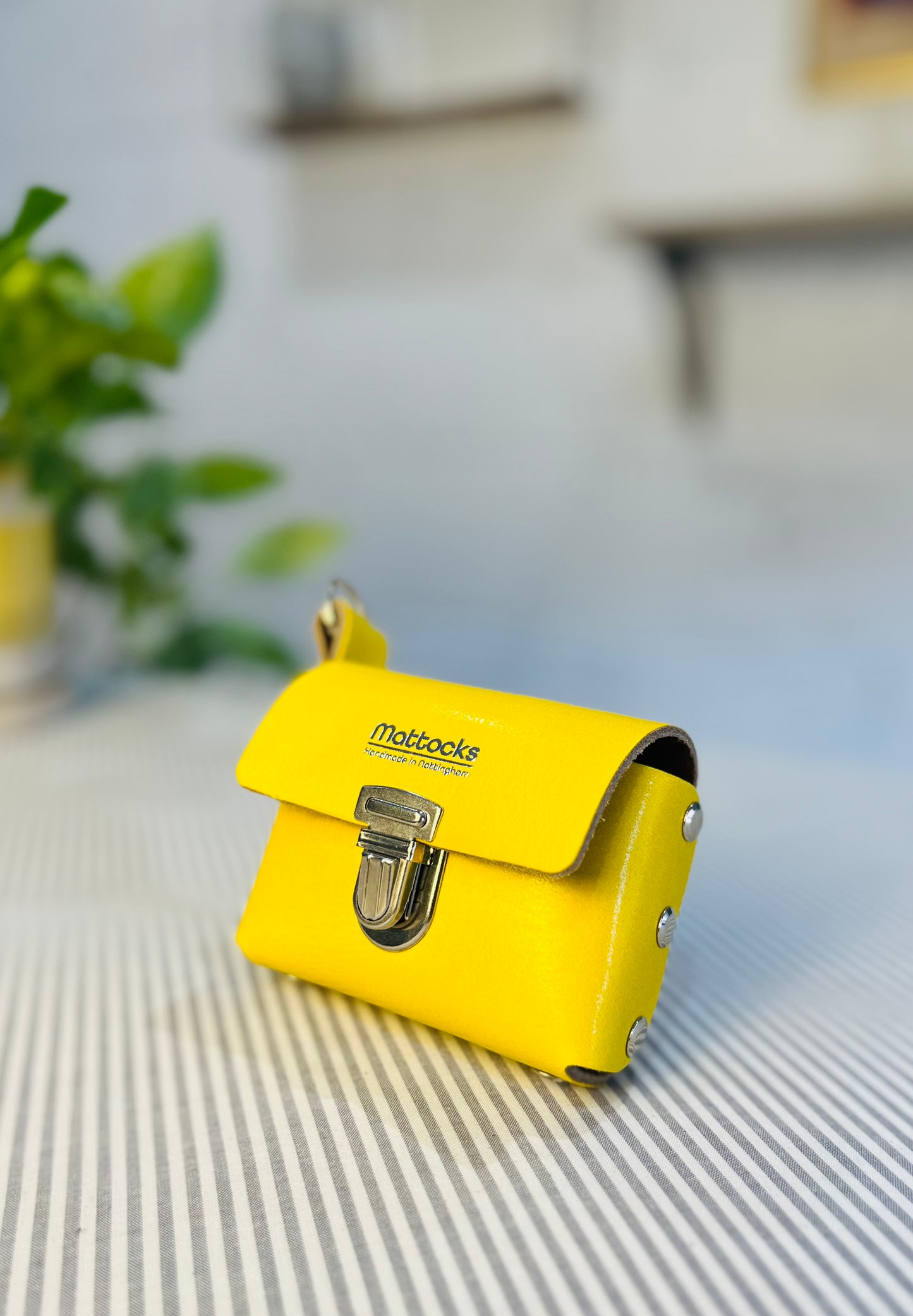 Card Case Leather Craft Kit (Sunflower Yellow)