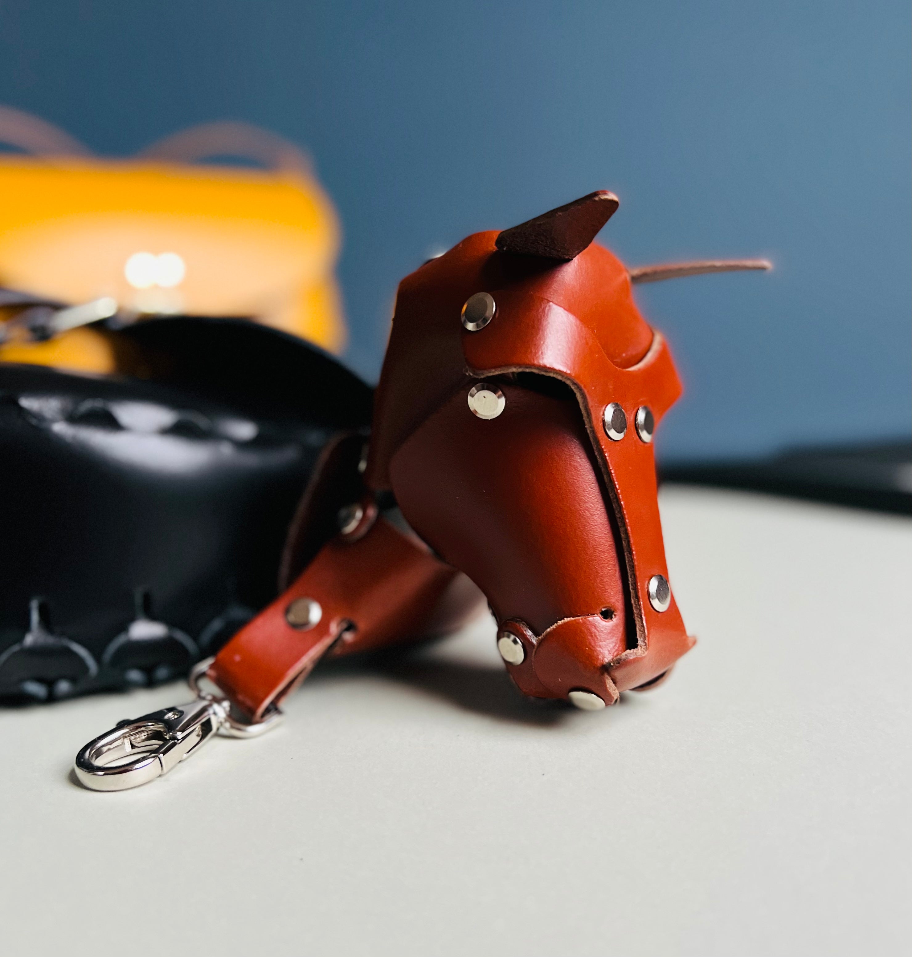 Leather horse purse