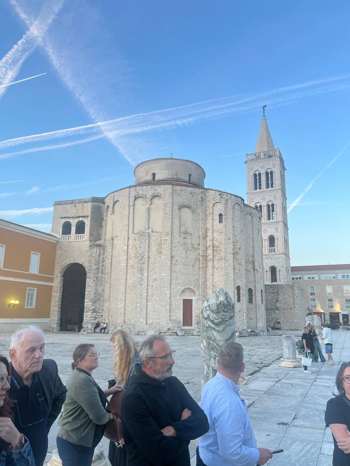 Historic church and bell tower in Zadar, Croatia, during the ITC&DC conference visit