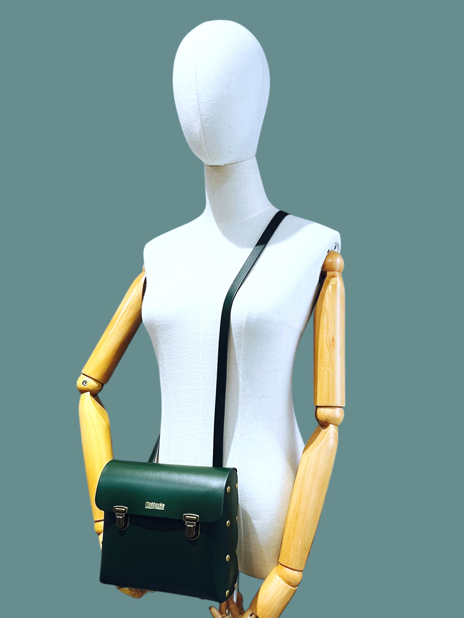 Leather Box Style Satchel Craft Kit (Racing Green)