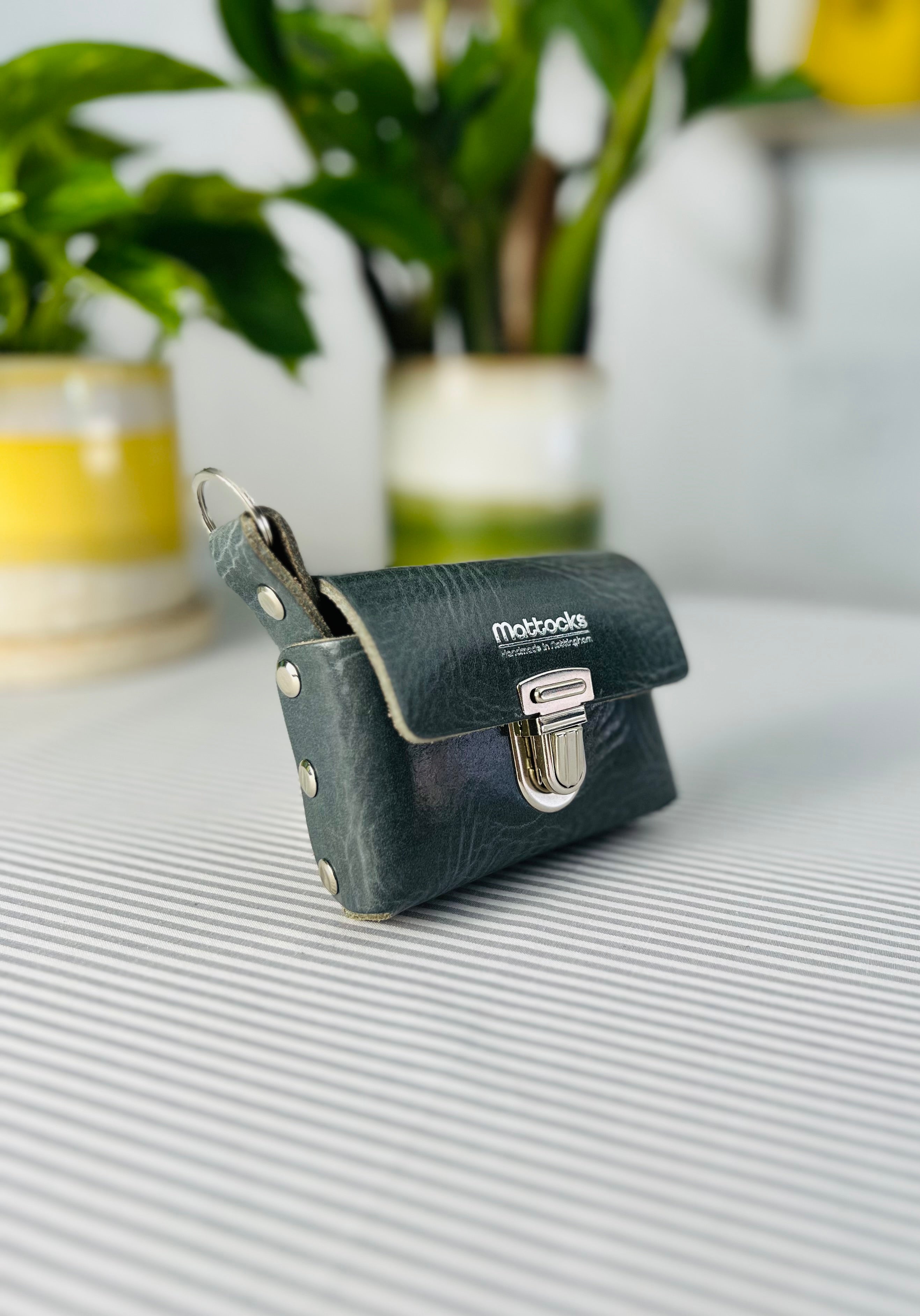 Card Case Leather Craft Kit (Slate Grey)