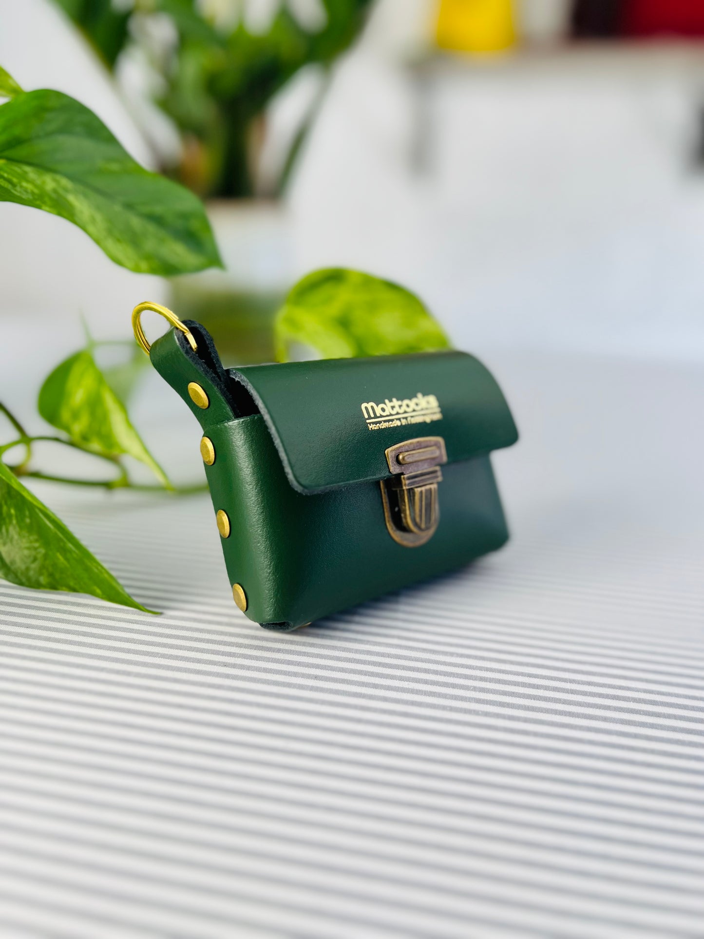Card Case Leather Craft Kit (Racing Green)