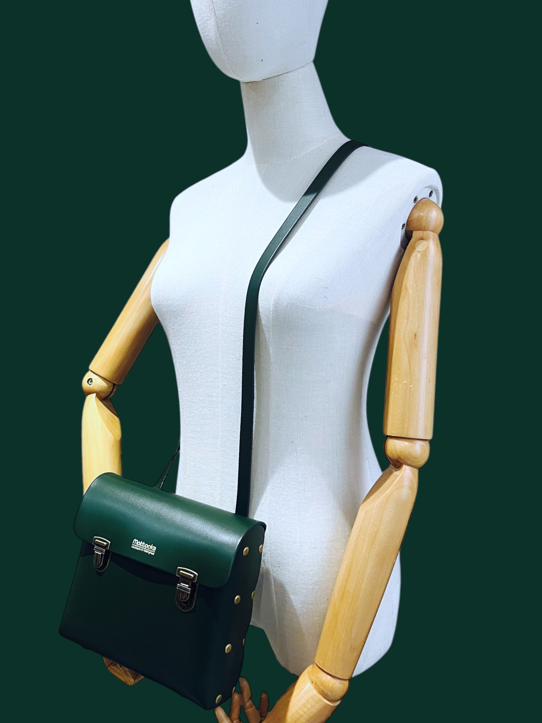 Leather Box Style Satchel Craft Kit (Racing Green)