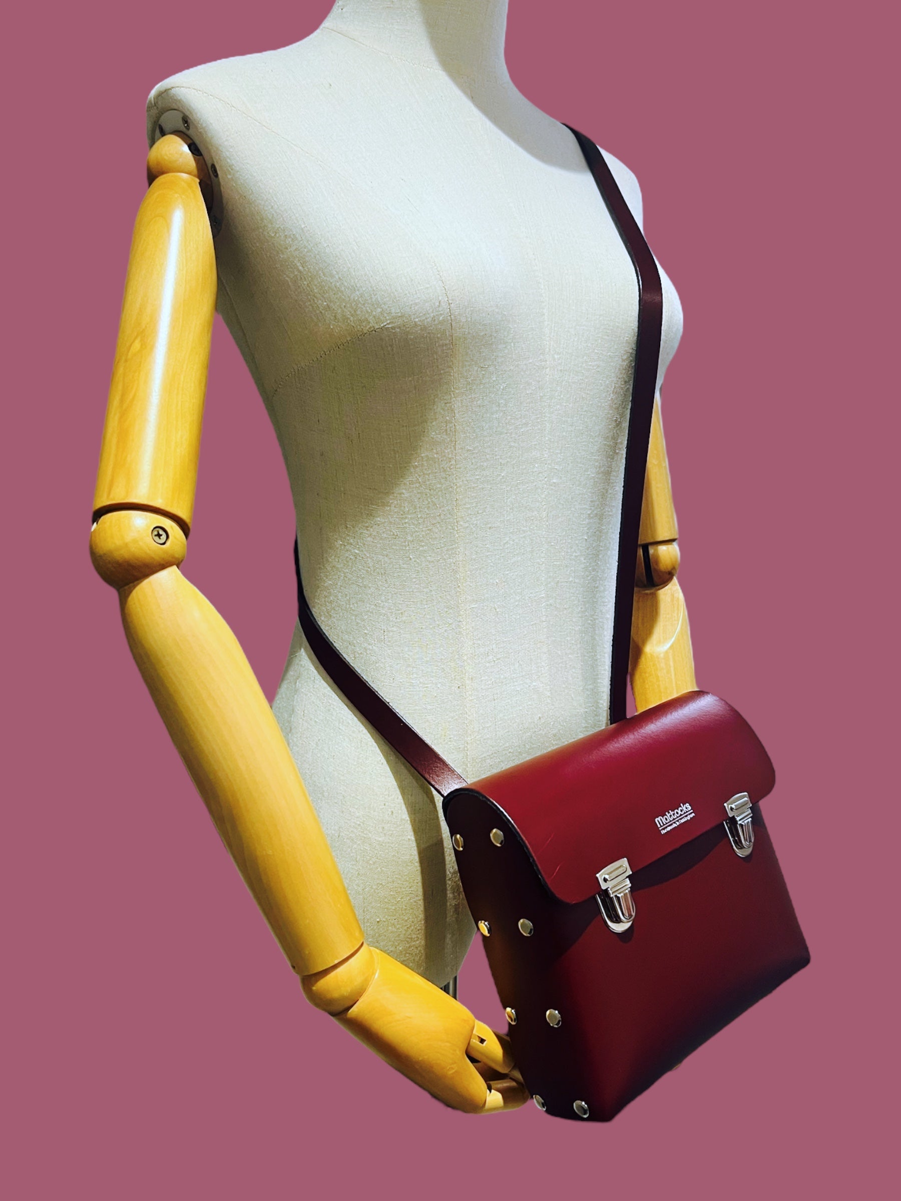 Leather Box Style Satchel Craft Kit (Bordo)