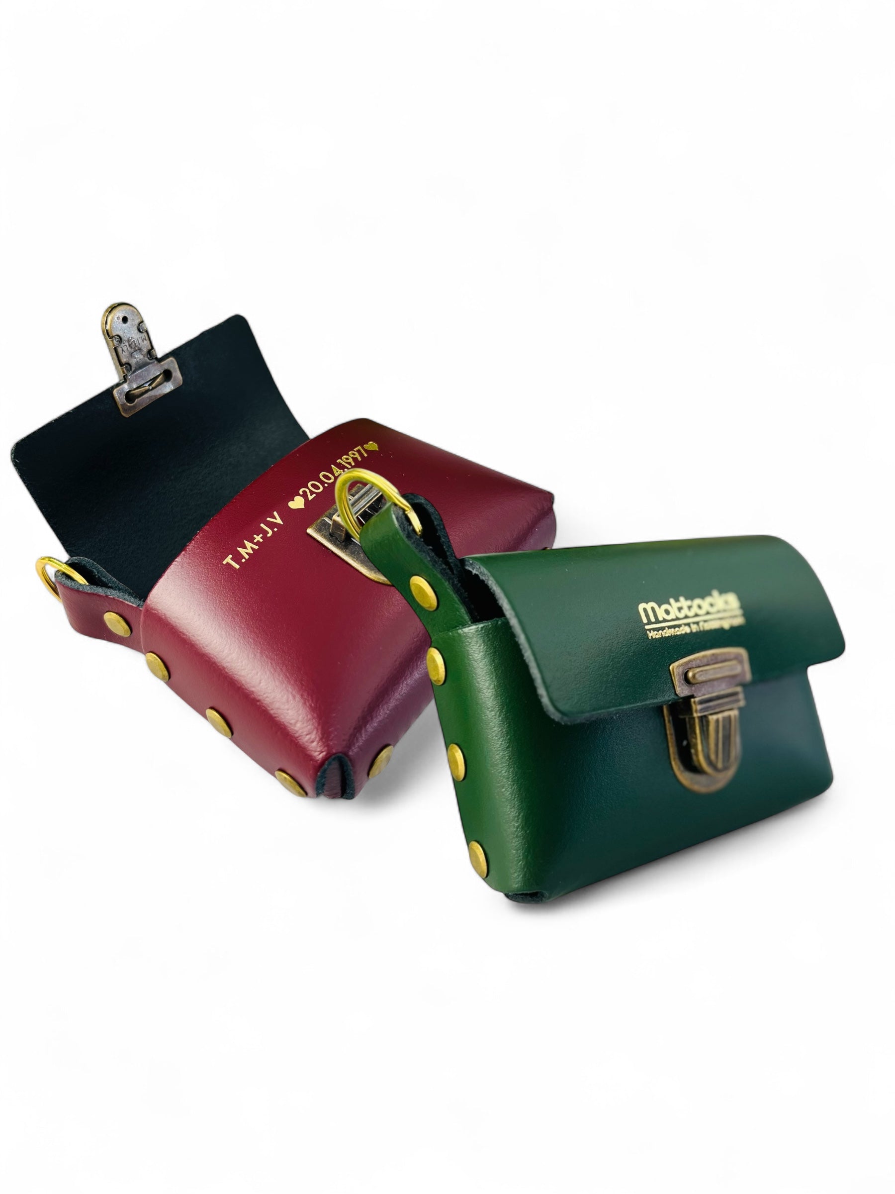 Couples Leather Card/Key Case - Free Personalisation