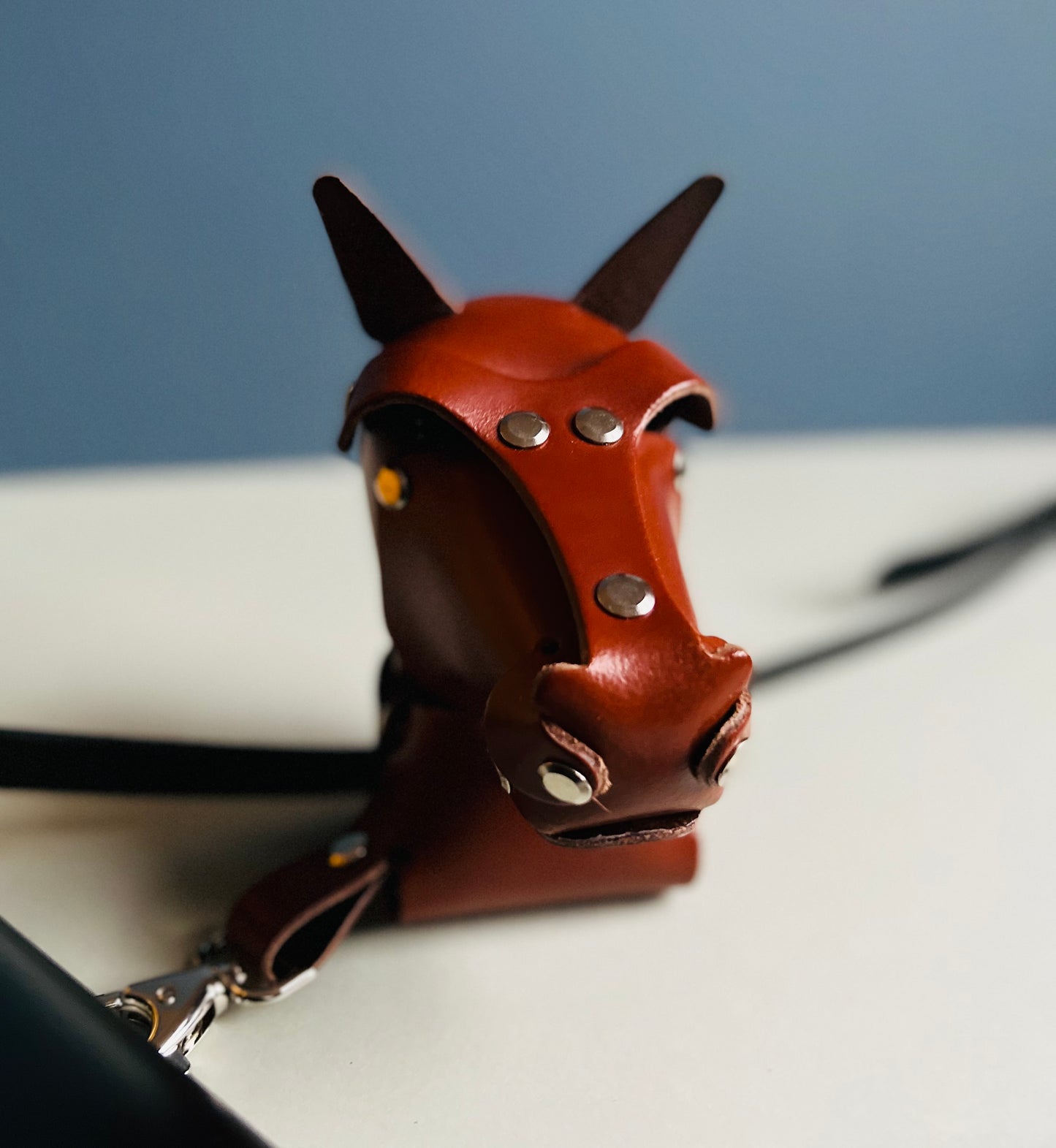Leather Horse Art / Small Key-Card Purse - DIY craft kit