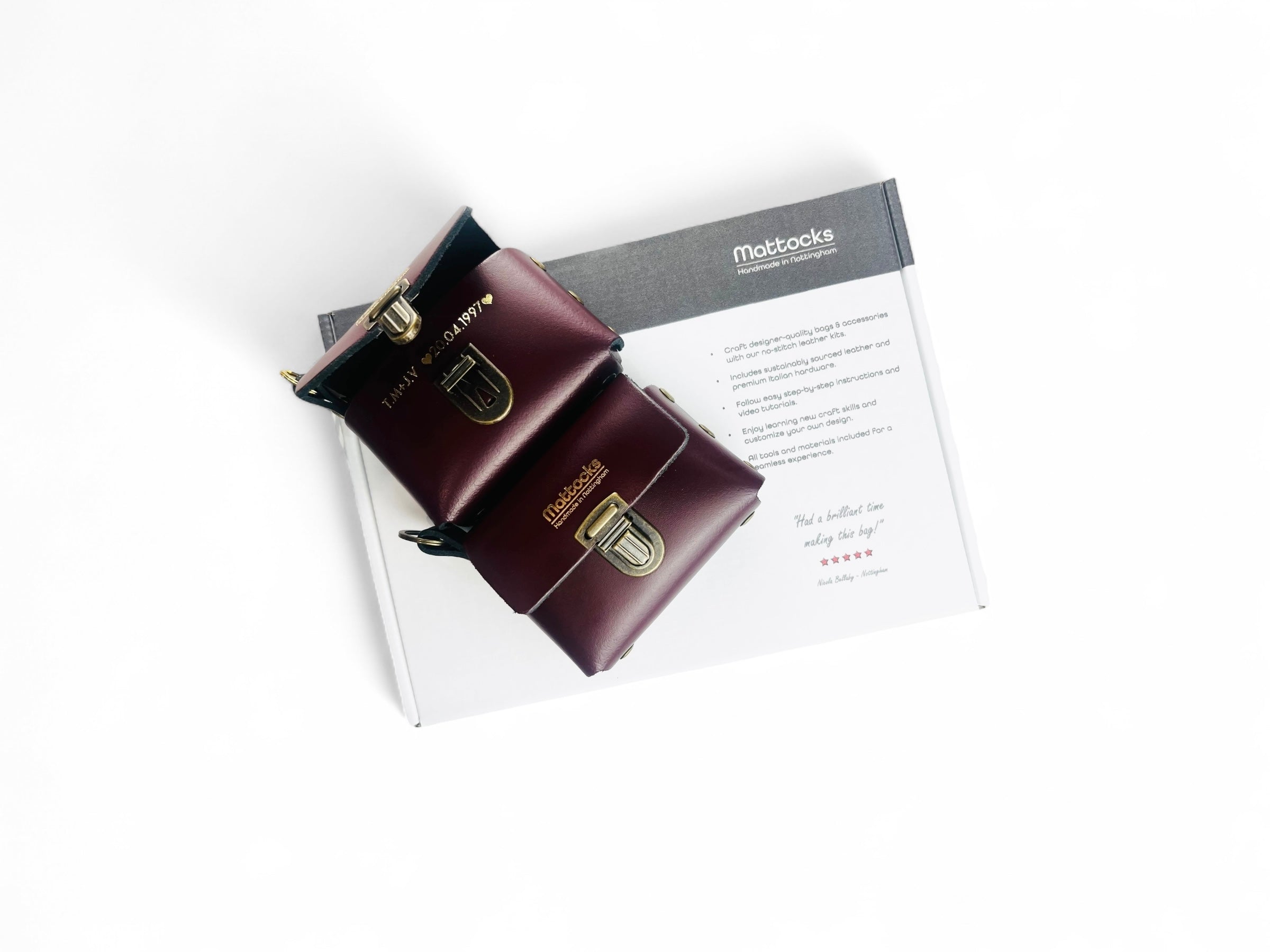 Leather craft kit experience for adults 