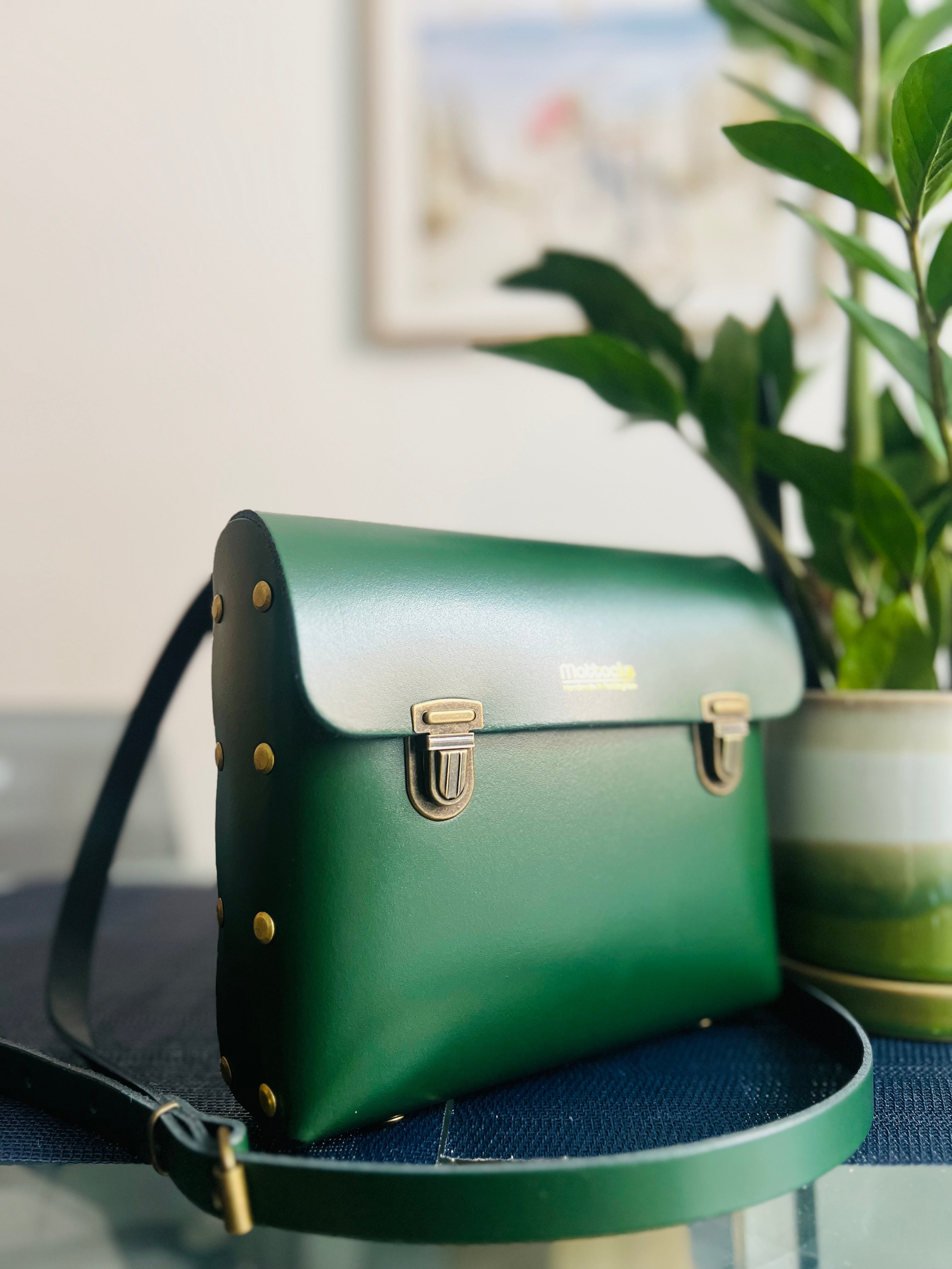Leather Box Style Satchel Craft Kit (Racing Green)