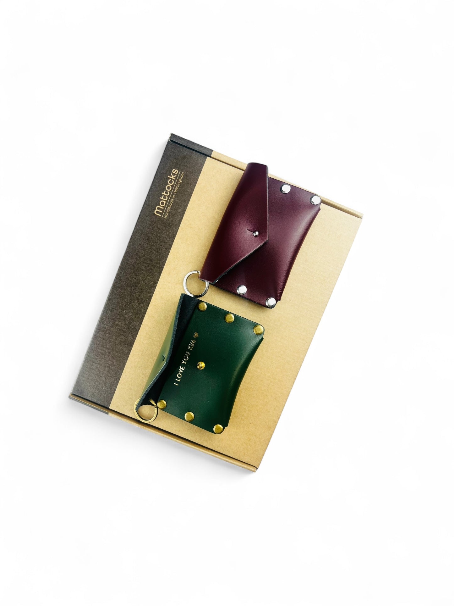 Family & Friends Love Letters - Handmade Personalised Leather Anniversary Gift Set