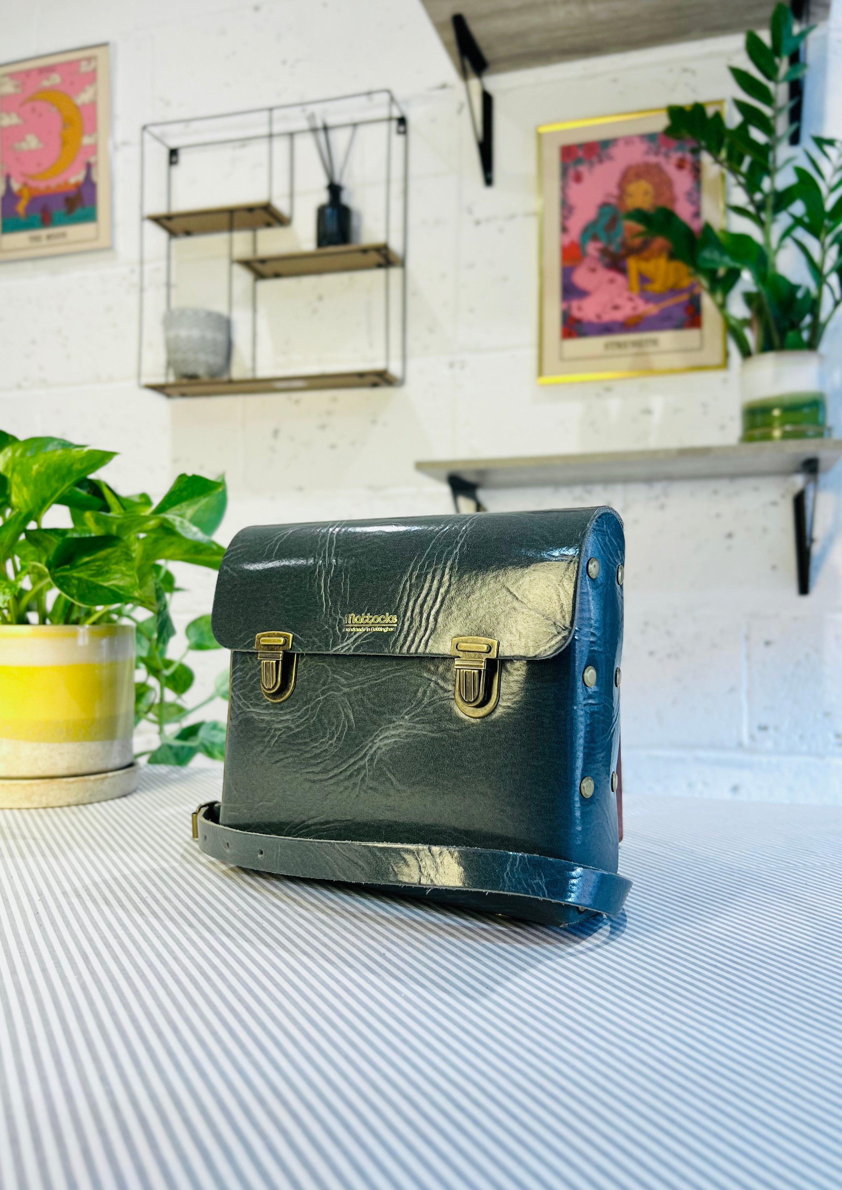 Leather Satchel Craft Kit (Slate Grey)