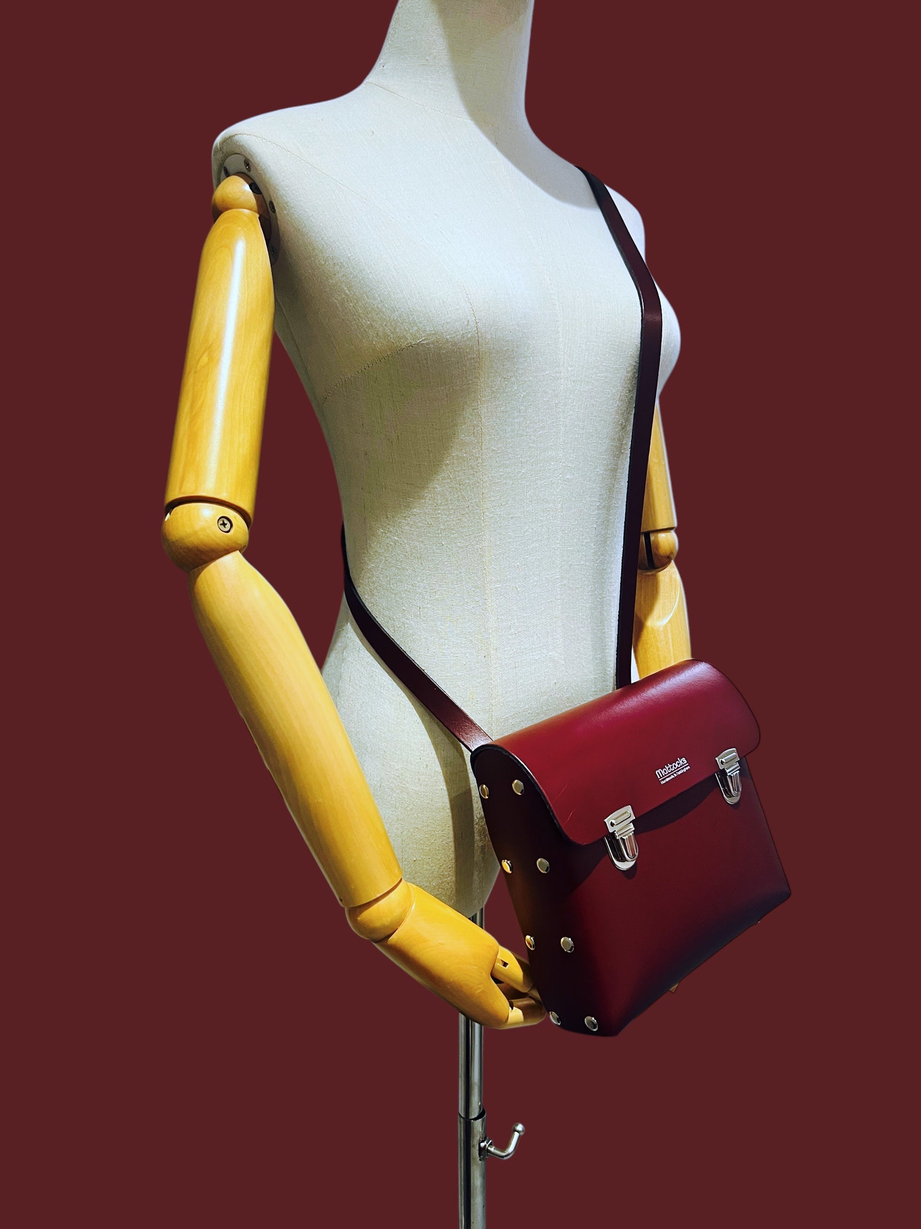 Leather  Satchel Craft Kit (Bordo)