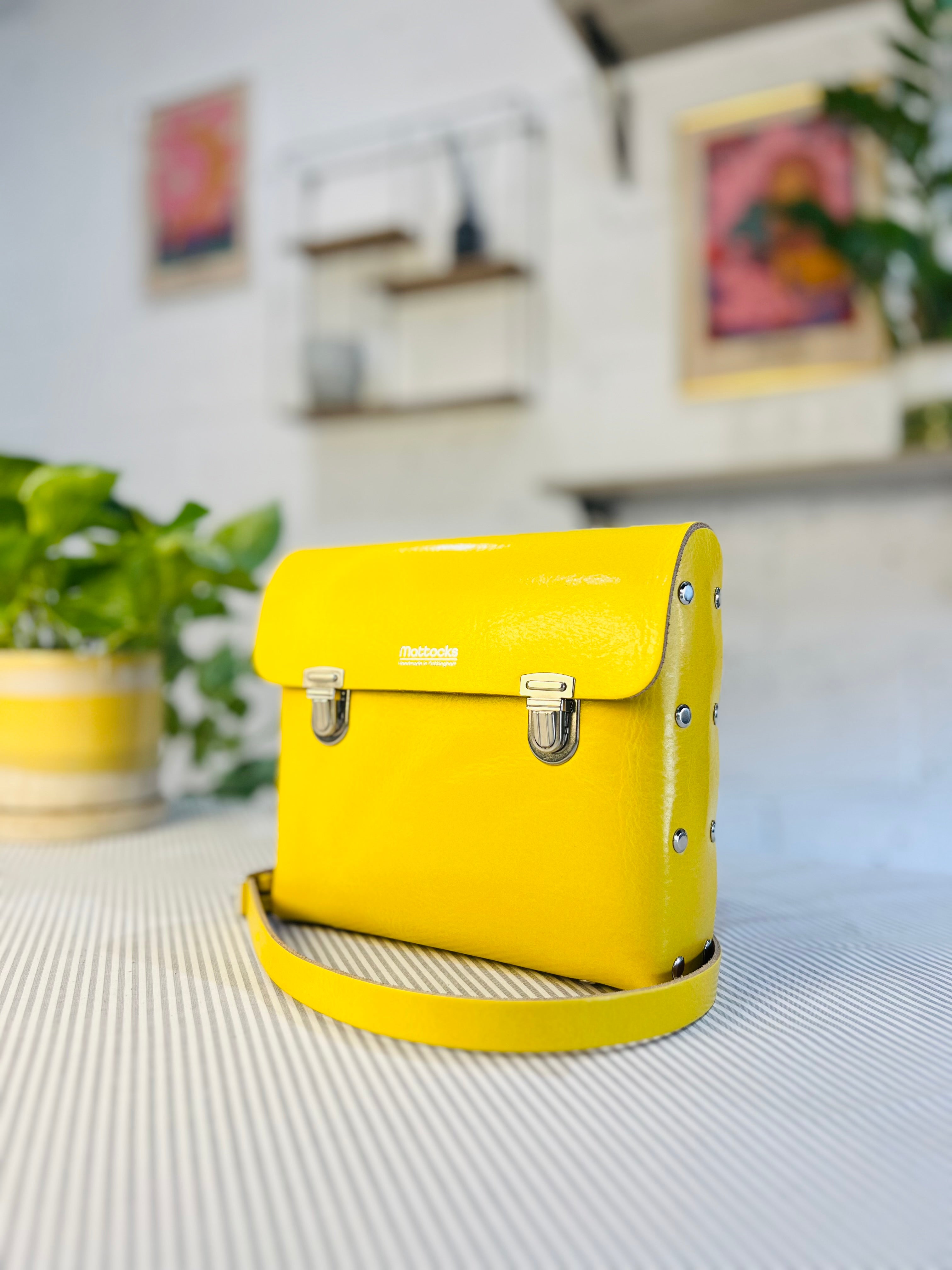 Leather Satchel Craft Kit (Sunflower Yellow)