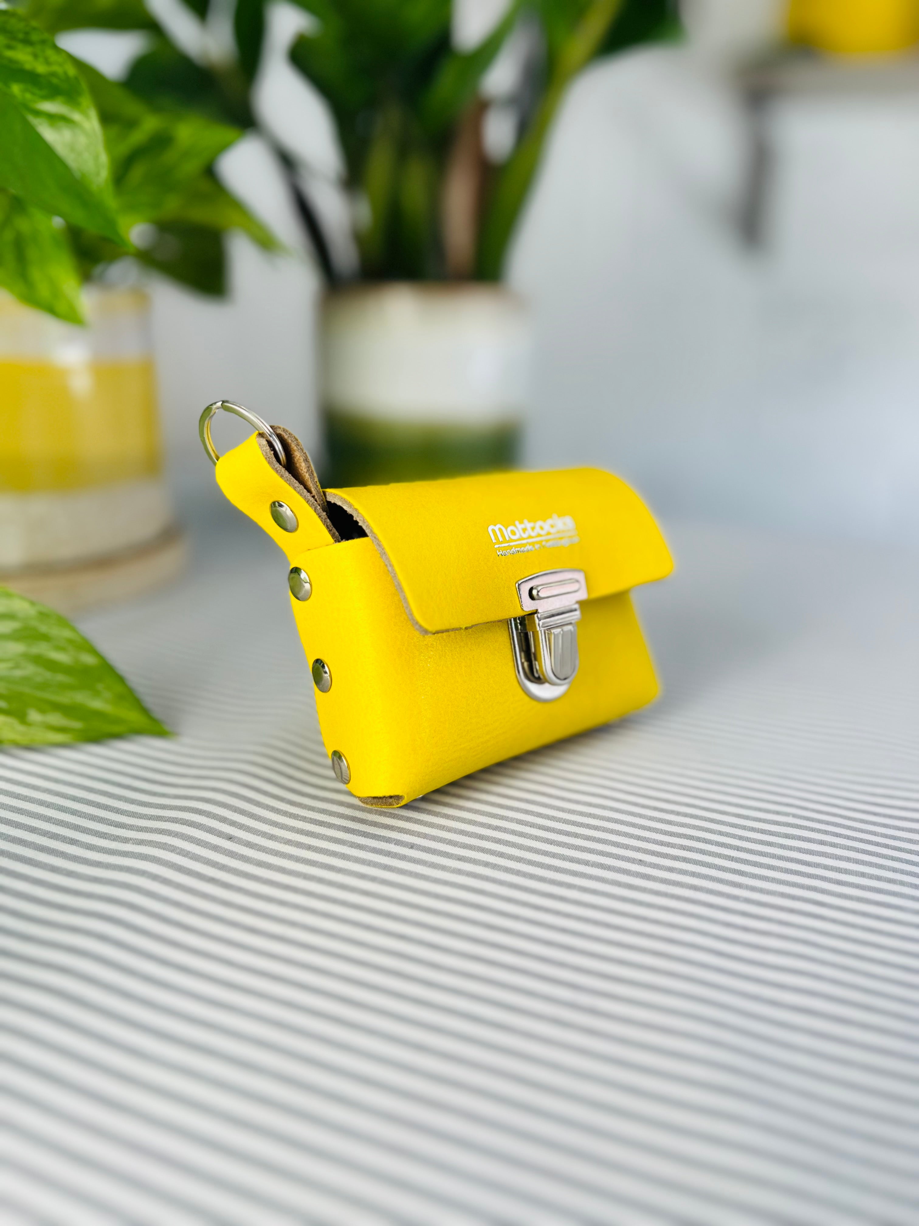 Card Case Leather Craft Kit (Sunflower Yellow)